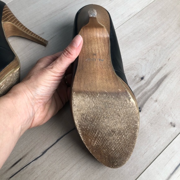 Aldo genuine leather black pumps - Picture 6 of 8